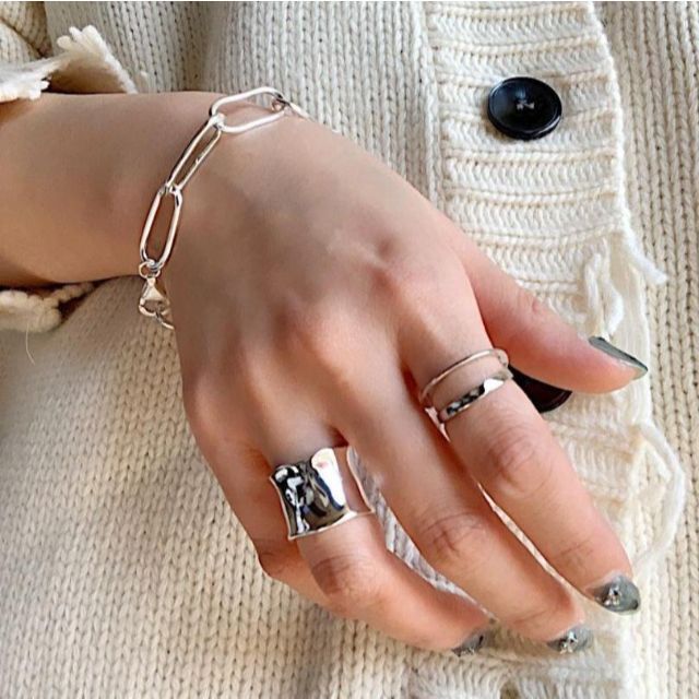 IENA(イエナ)の【シルバー】silver925 スターリングシルバー シルバーリング レディースのアクセサリー(リング(指輪))の商品写真