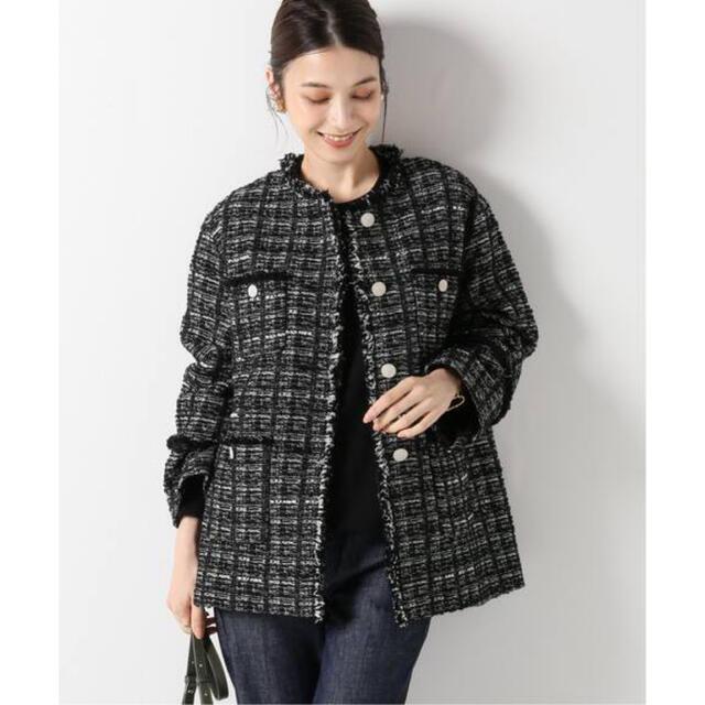 大人気完売品 IENA Monotone Tweed ジャケット 100%品質 www.e-gaio