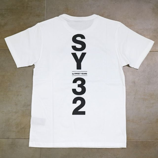 サイズXS新品【SY32 by SWEETYEARS】SHIELD LOGO TEE