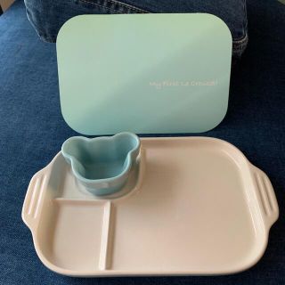 ルクルーゼ(LE CREUSET)のル・クルーゼ　ベビーマルチプレート&ラムカン(離乳食器セット)