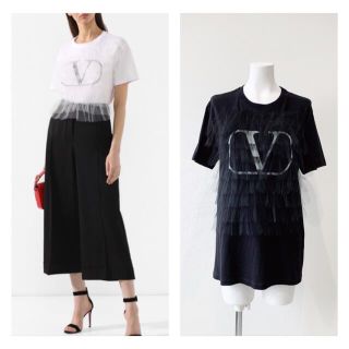 ヴァレンティノ(VALENTINO)のVALENTINO  チュール重ね　Tシャツ　トップス(シャツ/ブラウス(半袖/袖なし))