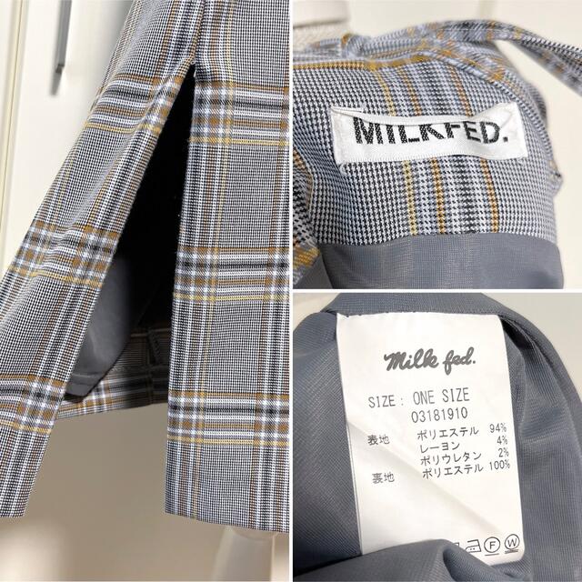 MILKFED.(ミルクフェド)の【美品】MILKFED.  チェック柄 キャミソールワンピース レディースのワンピース(ミニワンピース)の商品写真