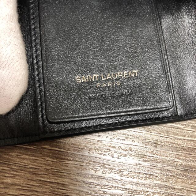 Saint Laurent(サンローラン)のサンローラン　キーケース　パテントレザー　ブラック レディースのファッション小物(キーケース)の商品写真