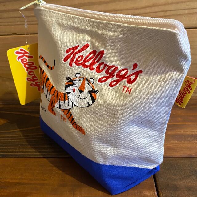 18669 Kellogg’s キャンバスポーチ ブルー レディースのファッション小物(ポーチ)の商品写真