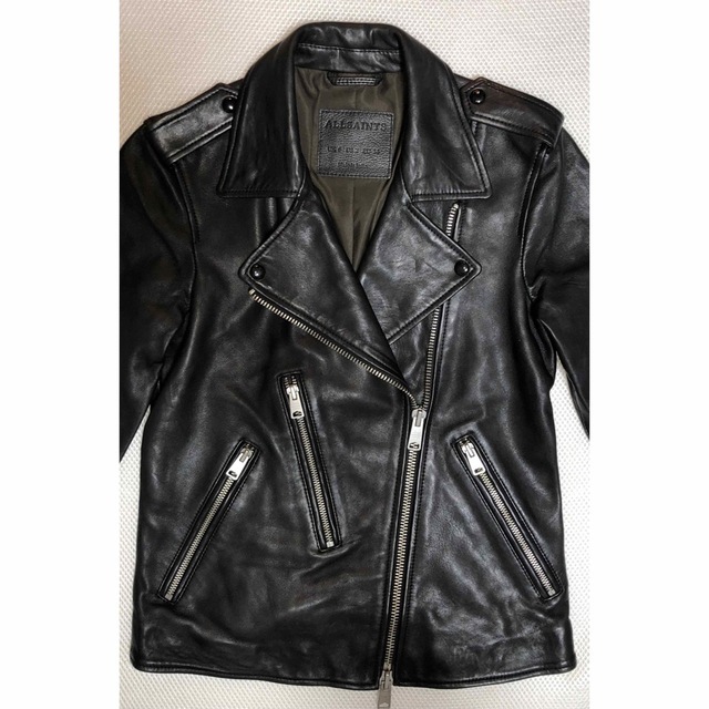 良品 ALLSAINTS レザージャケット ダブル ライダース 黒 ブラック 6