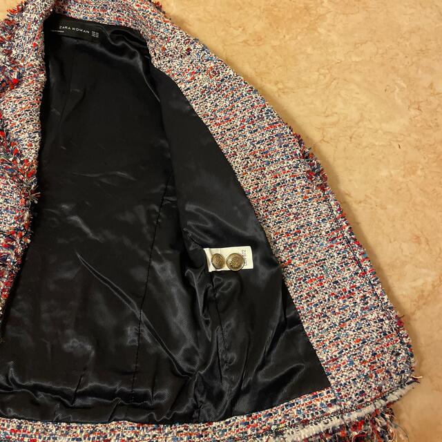 ZARA(ザラ)のZARA ツィードジャケット レディースのジャケット/アウター(テーラードジャケット)の商品写真