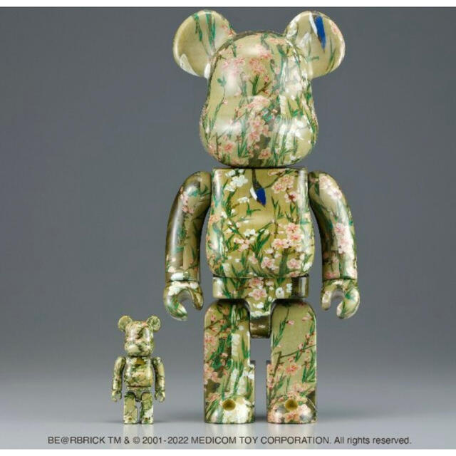 BE@RBRICK - BE@RBRICK 伊藤若冲「桃花小禽図」 100% & 400%セットの ...