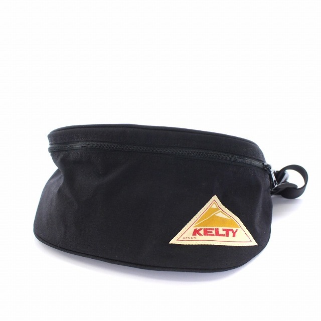 KELTY(ケルティ)のケルティ KELTY ウエストバッグ ボディバッグ キャンバス 黒 ブラック メンズのバッグ(ウエストポーチ)の商品写真
