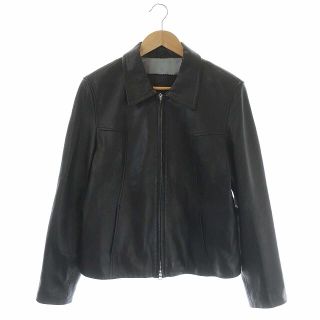 ゲス(GUESS)のゲス GUESS レザージャケット ステンカラー L 黒 ブラック(ブルゾン)