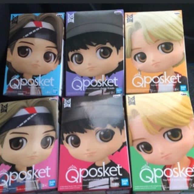 BTS TinyTAN Qposket フィギュア テテ ジミン グクABカラー 新規出店 ...