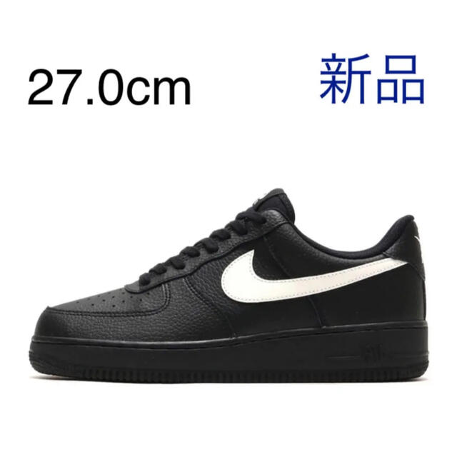 NIKE AIR FORCE 1 BLACK／WHITE Leather