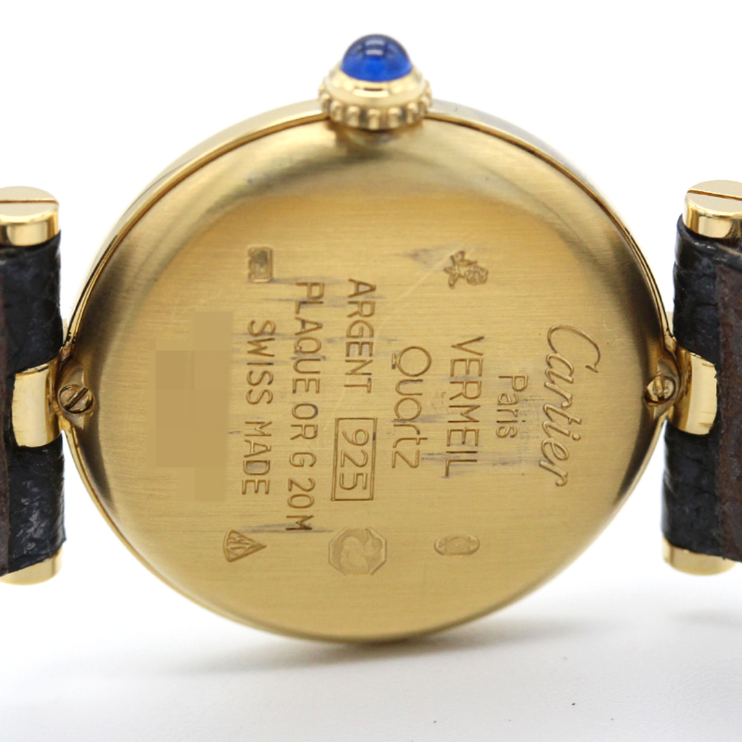 カルティエ Cartier マストヴァンドーム W1006554 GP クオーツ レディース 腕時計