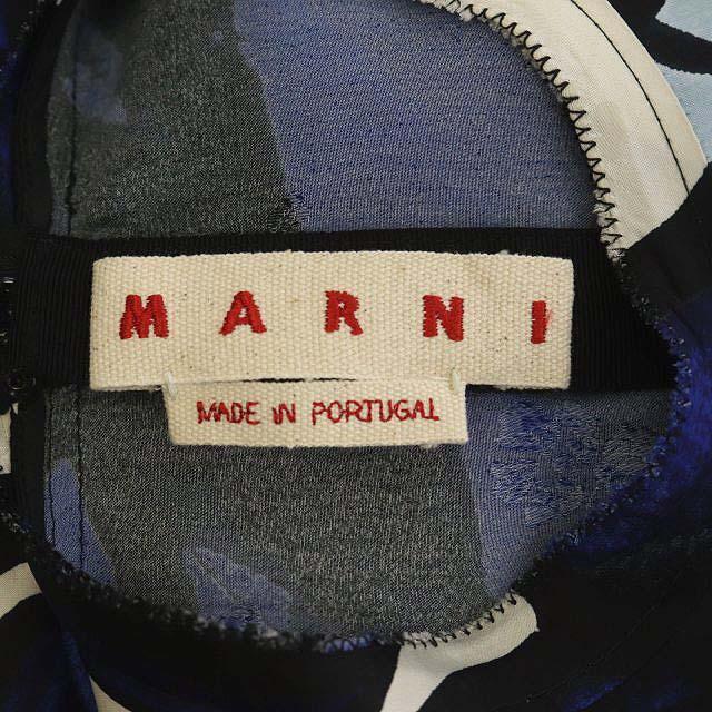 Marni(マルニ)のマルニ 20年製 花柄プリントブラウス 長袖 36 マルチカラー /MF ■OS レディースのトップス(シャツ/ブラウス(長袖/七分))の商品写真