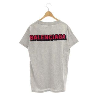 バレンシアガ(Balenciaga)のバレンシアガ BALENCIAGA バックロゴTシャツ カットソー 杢グレー(Tシャツ/カットソー(半袖/袖なし))