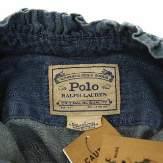 POLO RALPH LAUREN - ポロ ラルフローレン デニムシャツ 長袖 フリル
