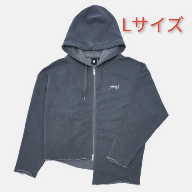 エンタメ/ホビーJUNG KOOK ARMYST ZIP-UP HOODY BLACK