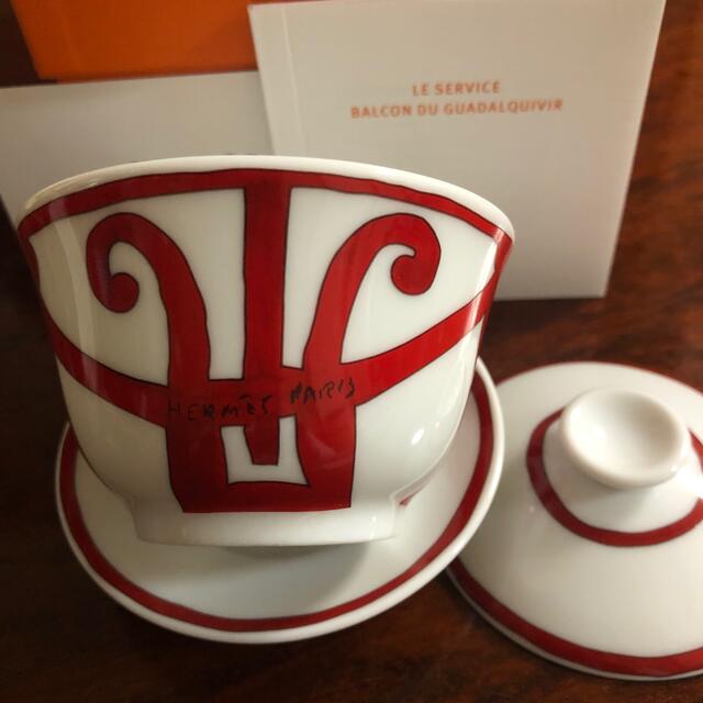 Hermes(エルメス)のHERMES エルメスガダルキヴィールアジアティックティーカップ2客、新品 インテリア/住まい/日用品のキッチン/食器(食器)の商品写真