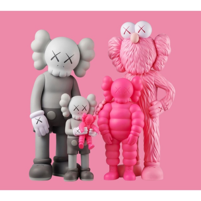 KAWS FAMILY GREY/PINK/FLUORO PINK 新品未開封