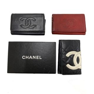 シャネル(CHANEL)のシャネル 3点まとめ売りセット ココマーク カンボンライン キーケース(キーケース)