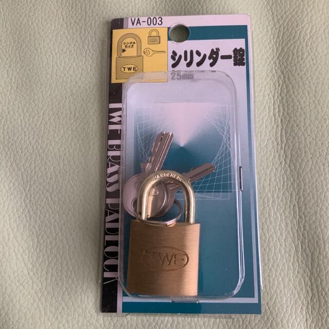 シリンダー錠　25mm  未使用 インテリア/住まい/日用品のインテリア/住まい/日用品 その他(その他)の商品写真