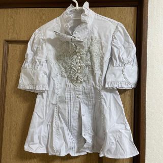 アンジェリックプリティー(Angelic Pretty)のアンジェリックプリティ  ブラウス　グレー(シャツ/ブラウス(半袖/袖なし))