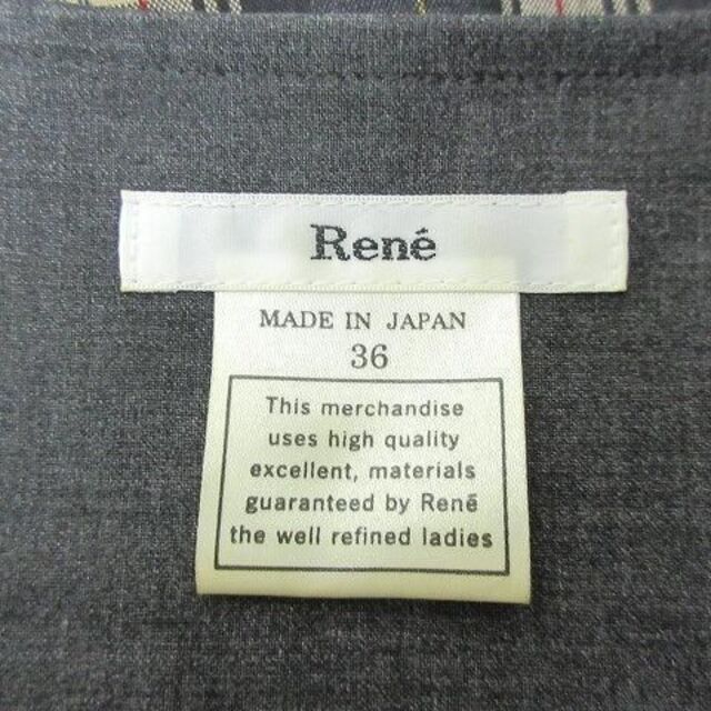 René(ルネ)の【美品】定価約6万円 ルネ Rene チェック リボン ワンピース ドレス レディースのワンピース(ひざ丈ワンピース)の商品写真