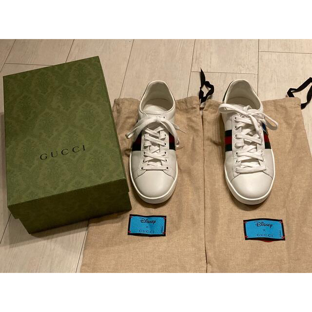 Gucci(グッチ)の正規品 美品GUCCI×ディズニーコラボ　レディース スニーカー レディースの靴/シューズ(スニーカー)の商品写真