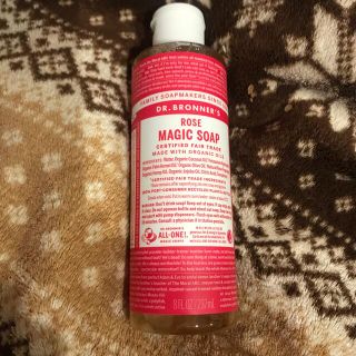 ドクターブロナー(Dr.Bronner)のドクターブロナー　マジックソープ　新品　ローズ(ボディソープ/石鹸)