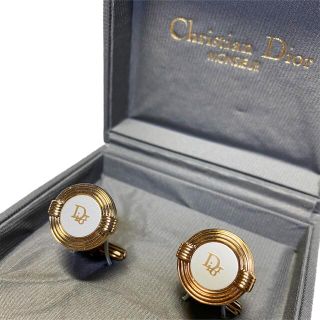 クリスチャンディオール(Christian Dior)の【美品】Christian Dior ディオール カフス ゴールド シルバー(カフリンクス)