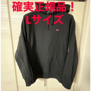 シュプリーム(Supreme)の送料込み！supreme L small box logo パーカー 黒色(パーカー)