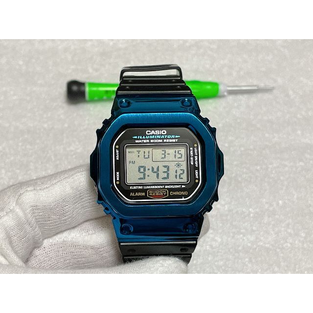 G-SHOCK☆DW-5600E用ステンレスベゼルカバー(2717)社外品の通販 by ...