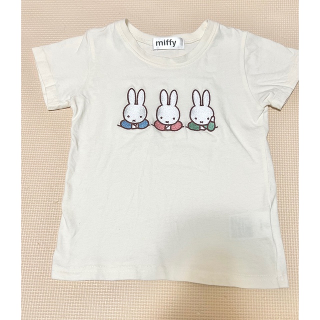 しまむら(シマムラ)のミッフィー半袖Tシャツ110センチ キッズ/ベビー/マタニティのキッズ服女の子用(90cm~)(Tシャツ/カットソー)の商品写真