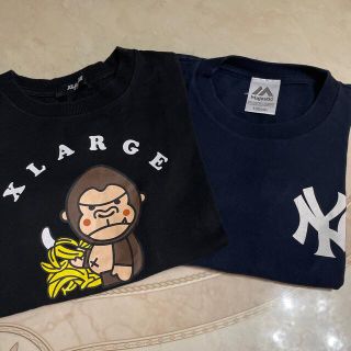 エクストララージ(XLARGE)のxlarge キッズ　NEW ERA キッズ　Tシャツ　二枚セット(Tシャツ/カットソー)