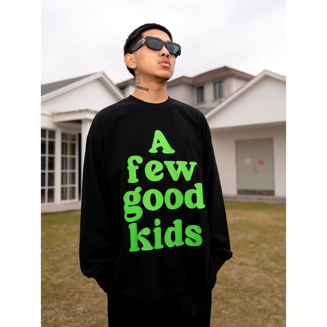 AFGK a few good kids 長袖Ｔシャツ Ｔシャツ 黒 Ｌ 001 - Tシャツ