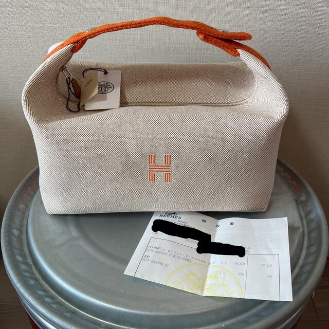 そのままお 新品未使用 HERMES エルメス ブリッドアブラック PM オレンジ までの