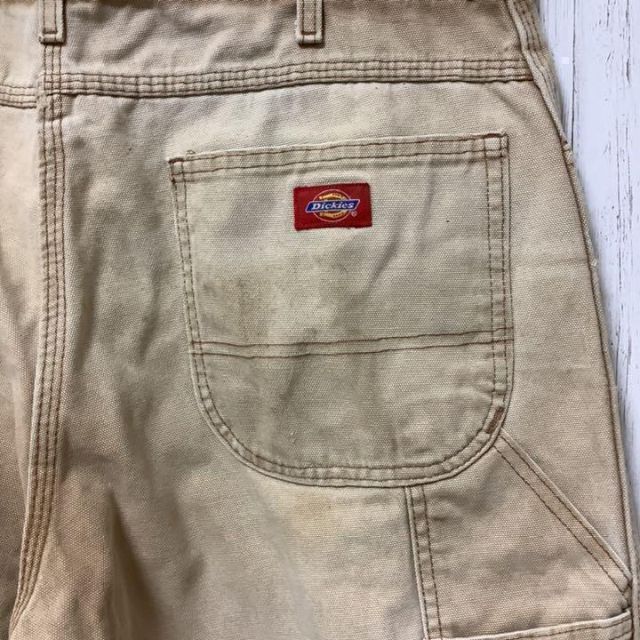 Dickies(ディッキーズ)のディッキーズ　ペインターパンツ　ワークパンツ　ベージュ　赤ロゴ　36/34. メンズのパンツ(ペインターパンツ)の商品写真