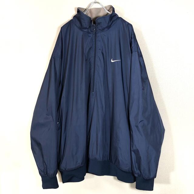 NIKE(ナイキ)のNIKE ナイキ リバーシブル ハーフジップ プルオーバー ナイロン フリース メンズのジャケット/アウター(ナイロンジャケット)の商品写真