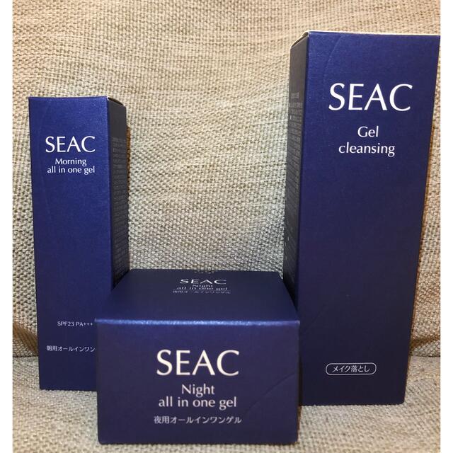 SEAC 朝&夜用オールインワンゲルクリーム•ジェルクレンジングS セット