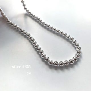 トゥデイフル(TODAYFUL)のsilver925  ナバホパール　ボールチェーンネックレス(ネックレス)