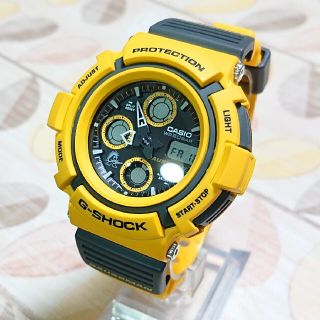 ジーショック(G-SHOCK)の超美品【CASIO／G-SHOCK】ガウスマン メンズ腕時計AW-570Y-9T(腕時計(デジタル))