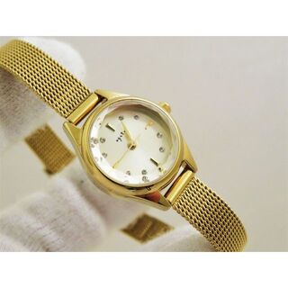 アガット(agete)のagete ANA 腕時計 メッシュベルト 8P ゴールド カットガラス(腕時計)