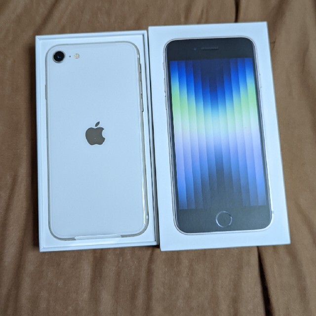 iPhone - Apple iPhone SE 第三世代 スターライト 未使用品の通販 by