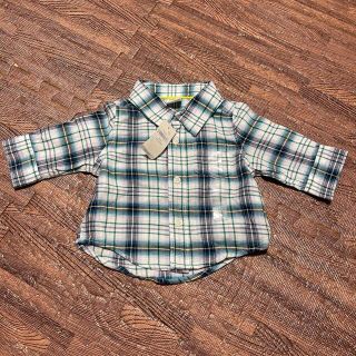 ベビーギャップ(babyGAP)の新品タグ付き！　gap ネルシャツ　チェックシャツ　60cm 70cm 　春夏(シャツ/カットソー)