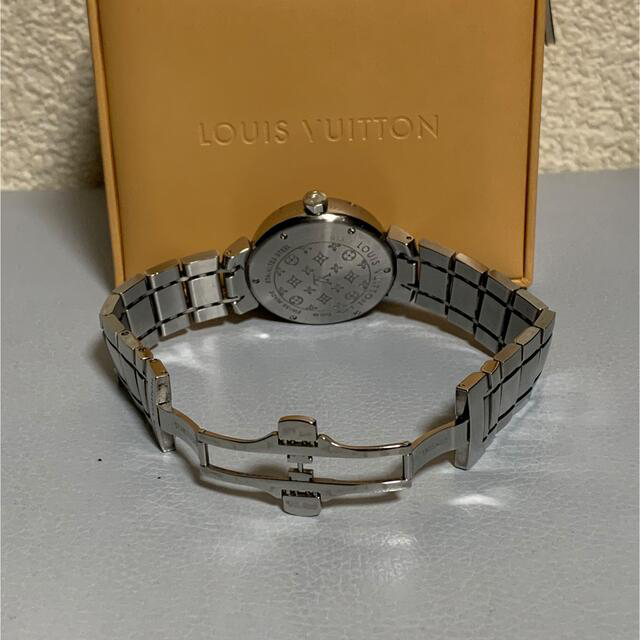 LOUIS VUITTON(ルイヴィトン)の【正規品・美品】ルイヴィトン　タンブール  腕時計　ボーイズ　ステンレスベルト レディースのファッション小物(腕時計)の商品写真