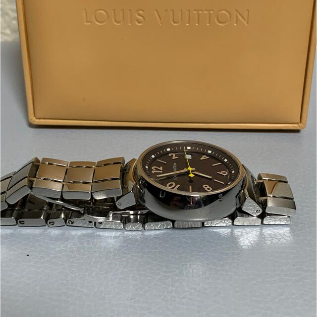 LOUIS VUITTON(ルイヴィトン)の【正規品・美品】ルイヴィトン　タンブール  腕時計　ボーイズ　ステンレスベルト レディースのファッション小物(腕時計)の商品写真