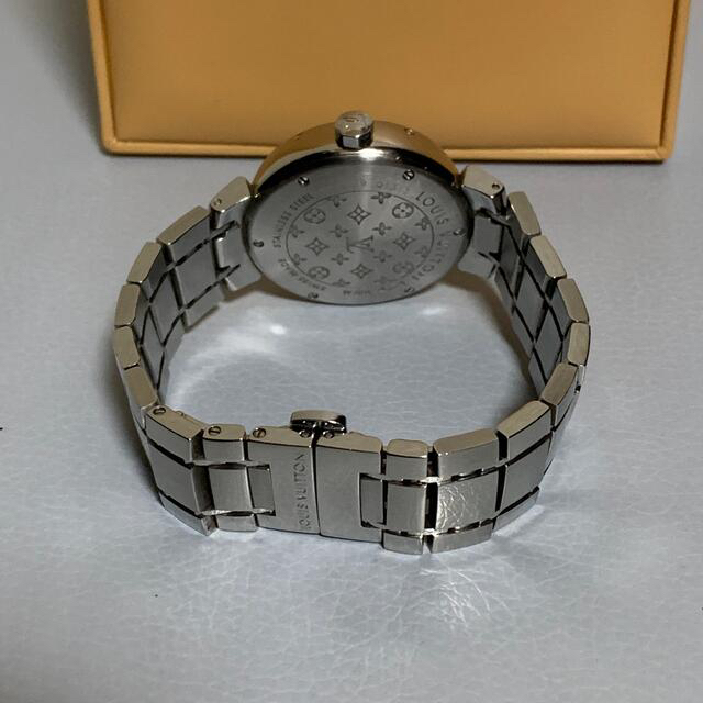 LOUIS VUITTON(ルイヴィトン)の【正規品・美品】ルイヴィトン　タンブール  腕時計　ボーイズ　ステンレスベルト レディースのファッション小物(腕時計)の商品写真