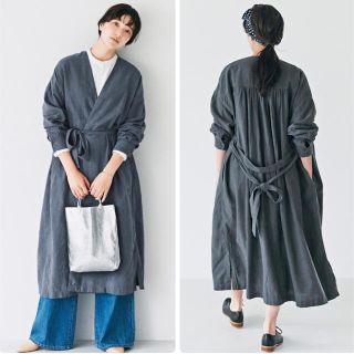 アヴェクモワ(avecmoi)の【美品】ａｖｅｃｍｏｉ アヴェクモワ・はおりコート(ロングコート)