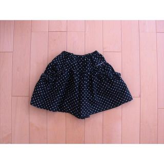 ポンポネット(pom ponette)のポンポネット キュロット パンツ　140 ブラック ドット　春(スカート)