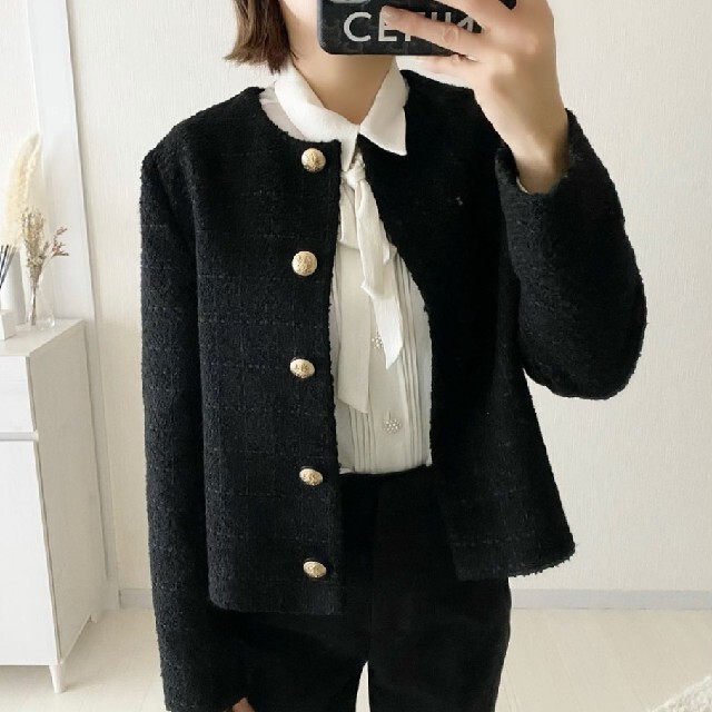 ZARA(ザラ)のZARA　パールボタンブラウス レディースのトップス(シャツ/ブラウス(長袖/七分))の商品写真