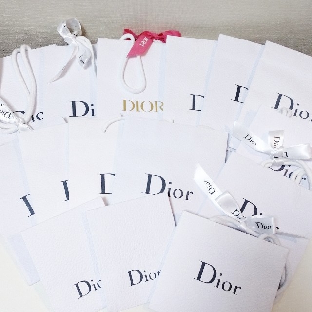 Christian Dior(クリスチャンディオール)のDIOR dior ディオール ショッパー ギフト ショップ袋 紙袋 レディースのバッグ(ショップ袋)の商品写真